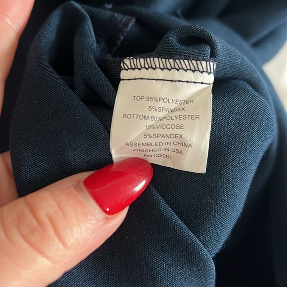 Bettie Page Blue and white Striped dress 4XL - Picture 4 of 9